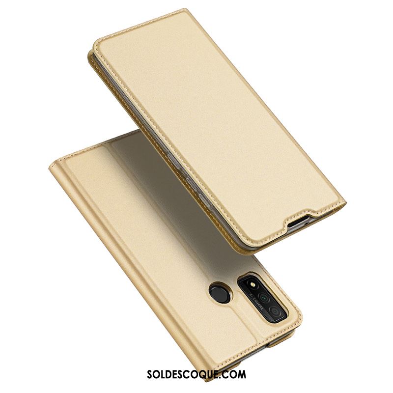 Coque Huawei P Smart 2020 Or Téléphone Portable Clamshell Carte Étui En Cuir Housse En Ligne