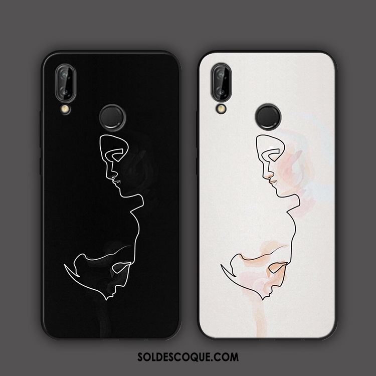 Coque Huawei P Smart+ Amoureux Étui Téléphone Portable Incassable Fluide Doux En Ligne