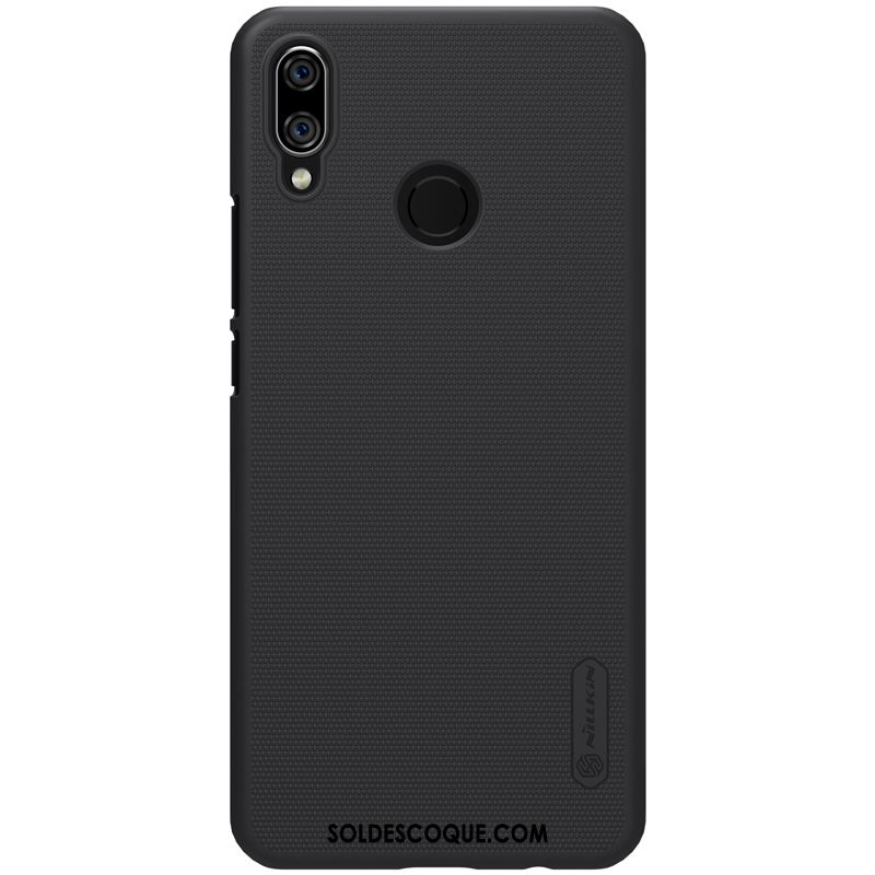 Coque Huawei P Smart+ Antidérapant Délavé En Daim Protection Noir Or En Ligne