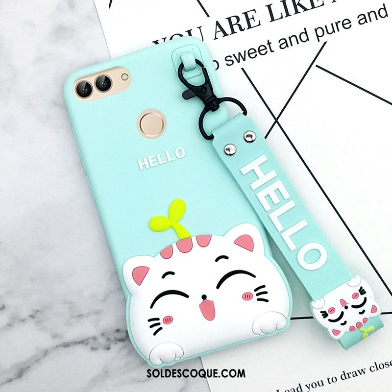 Coque Huawei P Smart Fluide Doux Tout Compris Téléphone Portable Dessin Animé Blanc Soldes