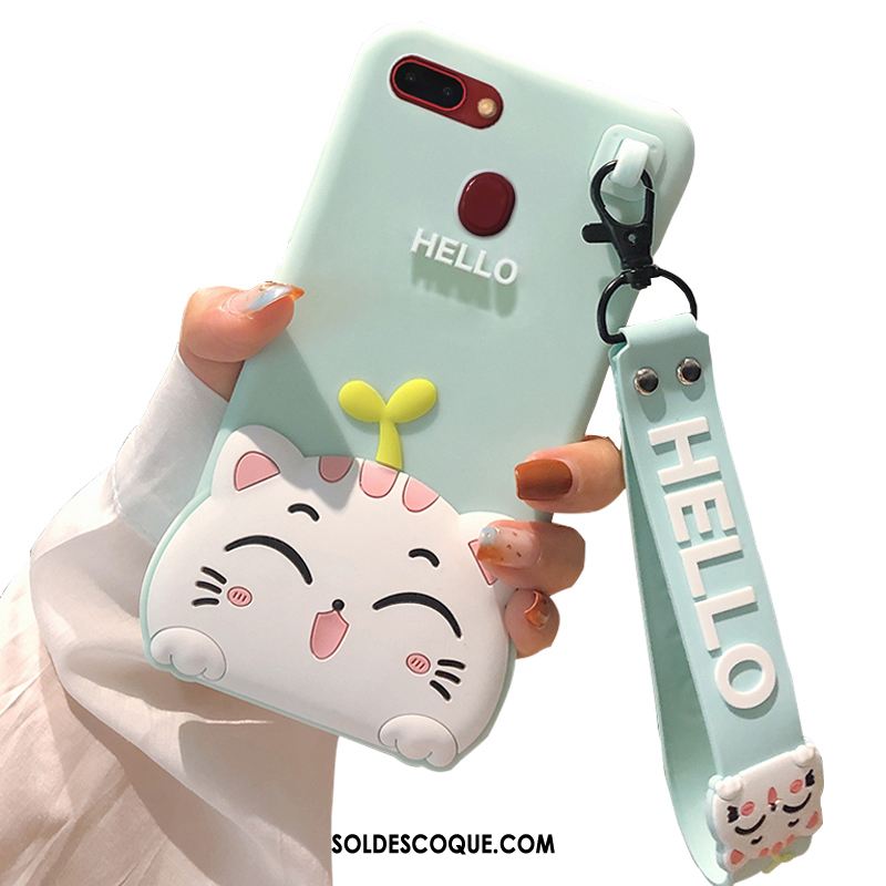 Coque Huawei P Smart Protection Dessin Animé Silicone Étui Vert Pas Cher