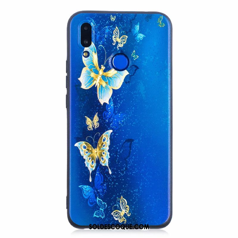 Coque Huawei P Smart+ Silicone Dessin Animé Incassable Bleu Tout Compris En Vente