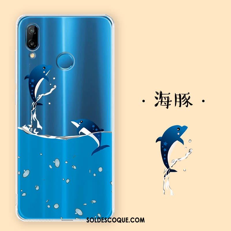 Coque Huawei P Smart+ Silicone Transparent Protection Très Mince Fluide Doux Soldes