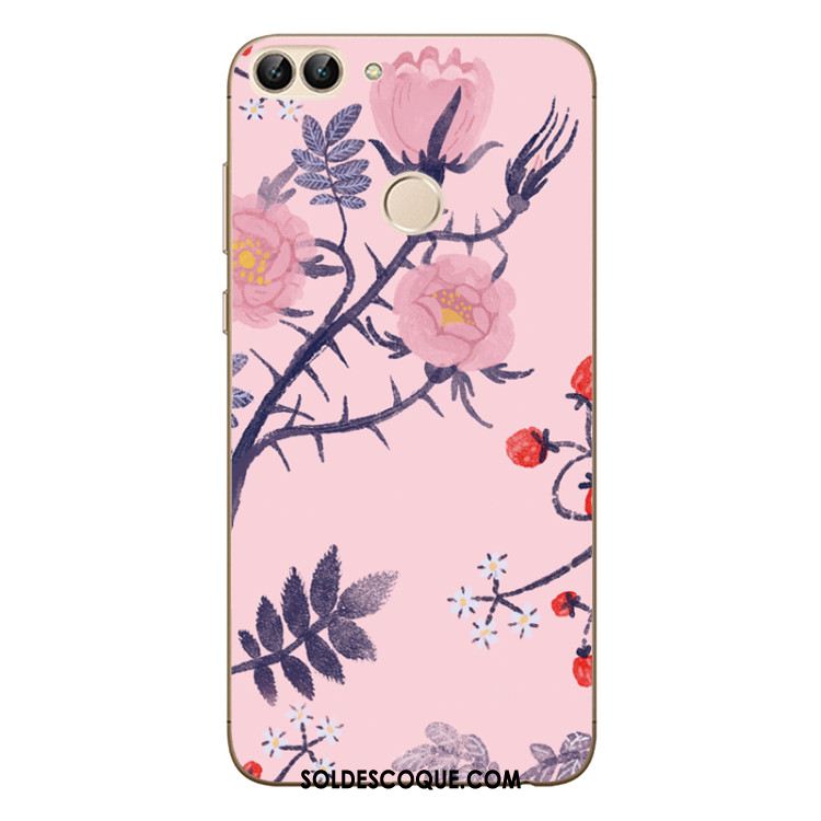 Coque Huawei P Smart Tout Compris Art Rose Silicone Fluide Doux En Ligne