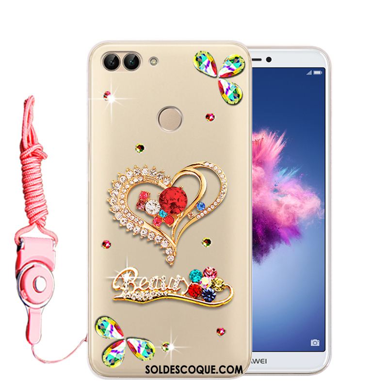 Coque Huawei P Smart Téléphone Portable Strass Protection Étui Transparent En Vente