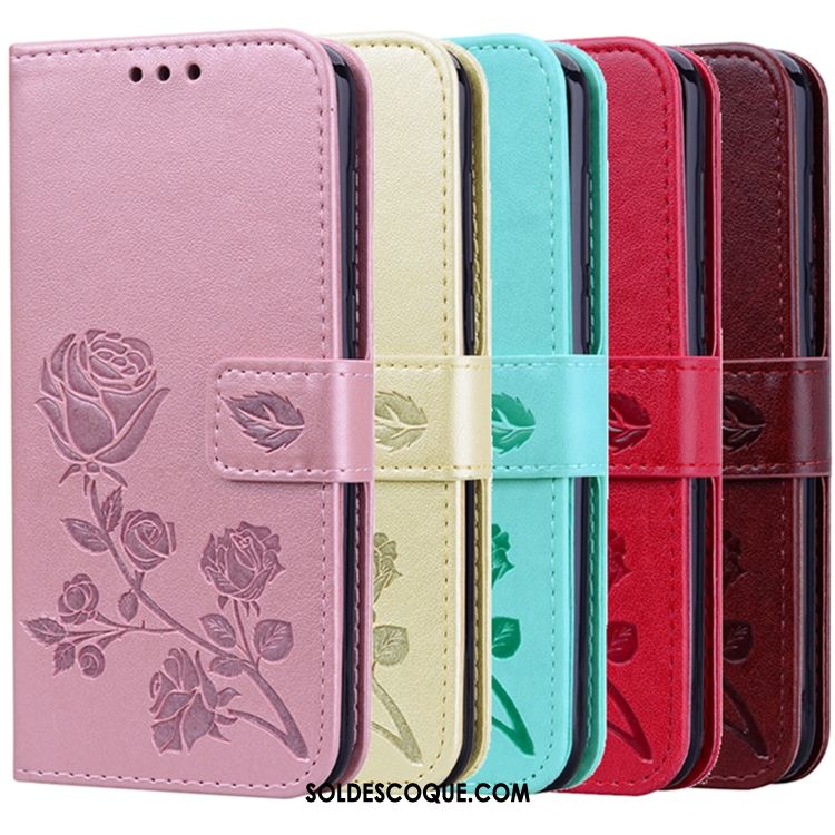 Coque Huawei P Smart Z Étui En Cuir Téléphone Portable Rose Soldes