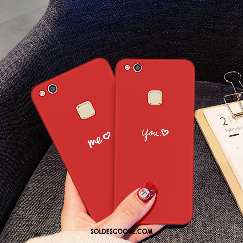 Coque Huawei P10 Lite Jeunesse Étui Téléphone Portable Personnalité Rouge Pas Cher