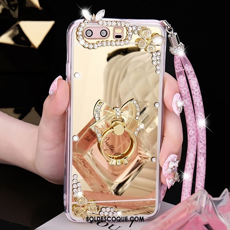 Coque Huawei P10 Légères Miroir Fluide Doux Or Incassable Soldes