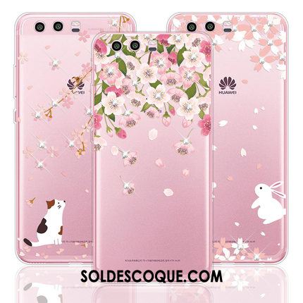 Coque Huawei P10 Protection Téléphone Portable Silicone Transparent Fluide Doux Pas Cher