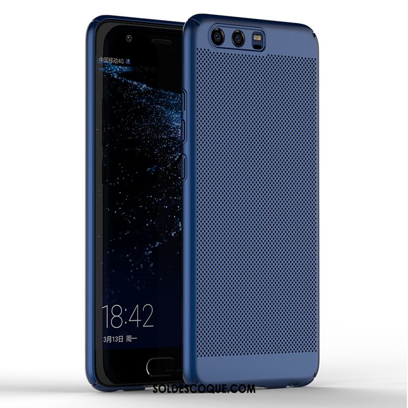 Coque Huawei P10 Respirant Refroidissement Téléphone Portable Étui Bleu Pas Cher