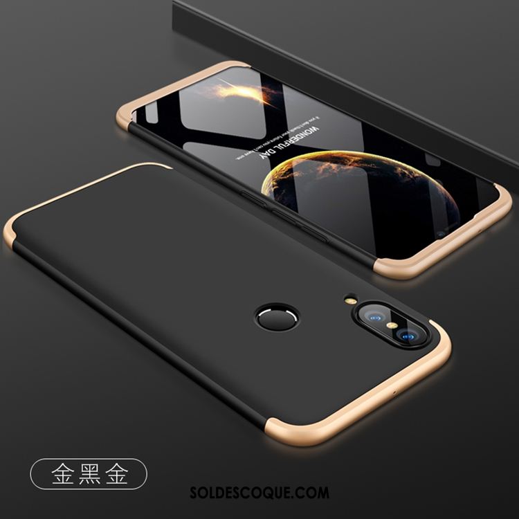 Coque Huawei P20 Lite Anneau Étui Or Protection Chat Pas Cher