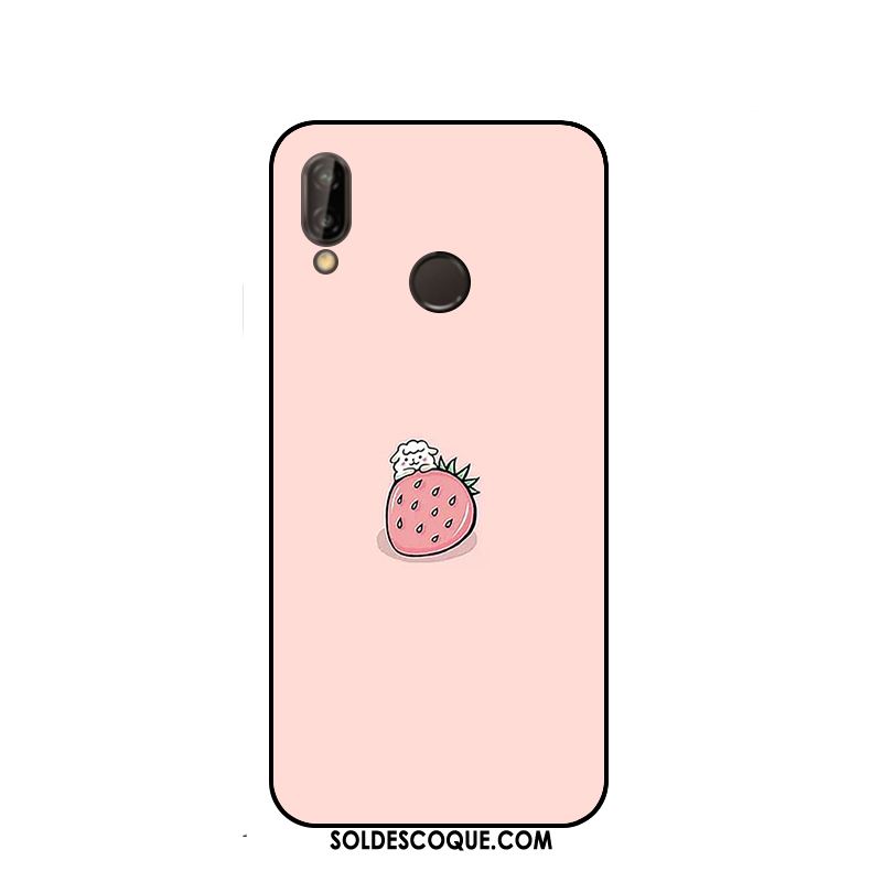 Coque Huawei P20 Lite Dessin Animé Téléphone Portable Étui Rose Ornements Suspendus En Ligne