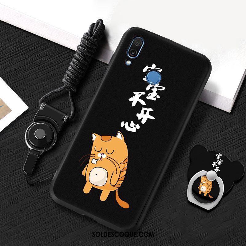 Coque Huawei P20 Lite Fluide Doux Étui Incassable Noir Téléphone Portable Pas Cher