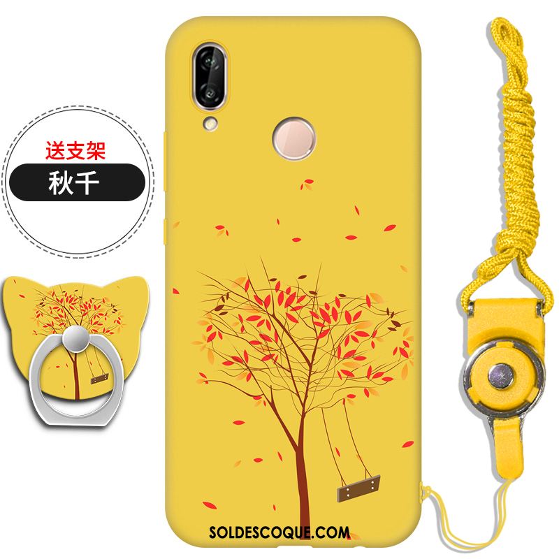 Coque Huawei P20 Lite Téléphone Portable Fluide Doux Jeunesse Jaune Créatif France