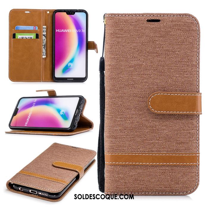 Coque Huawei P20 Lite Téléphone Portable Protection Incassable Étui Étui En Cuir Housse Soldes