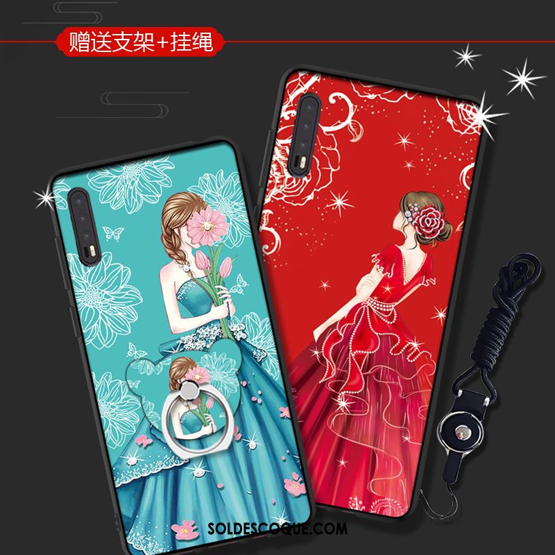 Coque Huawei P20 Pro Dessin Animé Créatif Fluide Doux Tout Compris Anneau Pas Cher