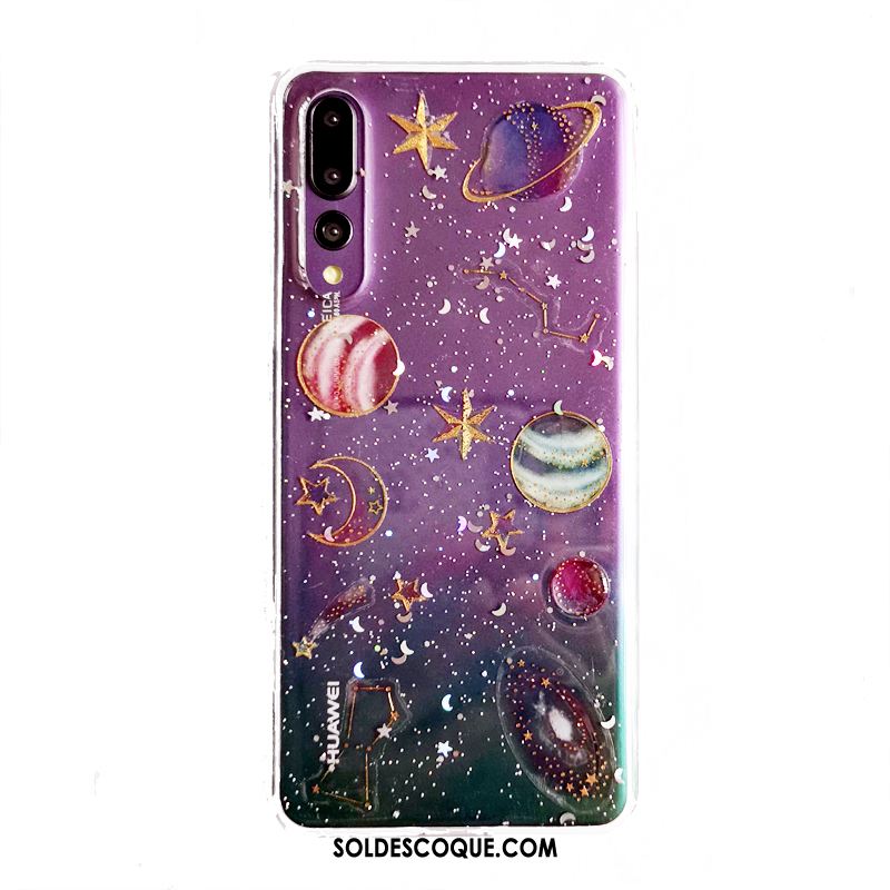 Coque Huawei P20 Pro Tout Compris Fluide Doux Créatif Ciel Étoilé Silicone Pas Cher