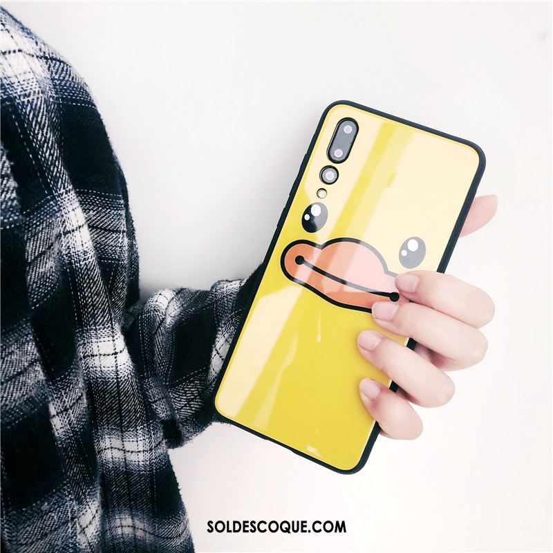 Coque Huawei P20 Pro Téléphone Portable Jaune Protection Amoureux Étui Soldes