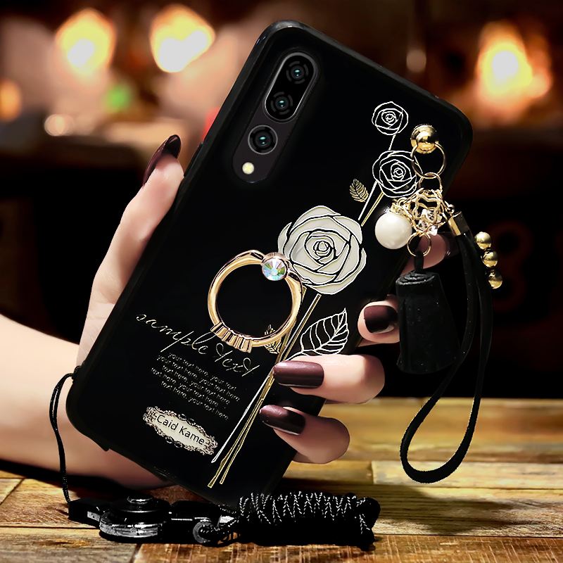 Coque Huawei P20 Pro Une Agrafe Strass Gaufrage Fluide Doux Tout Compris Soldes