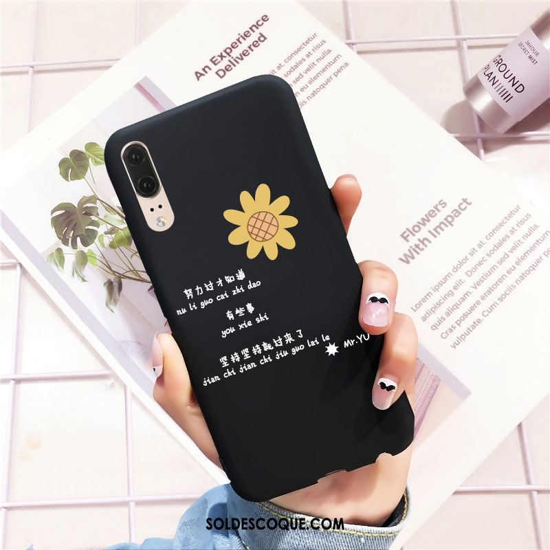 Coque Huawei P20 Protection Noir Étui Personnalité Incassable Housse Soldes