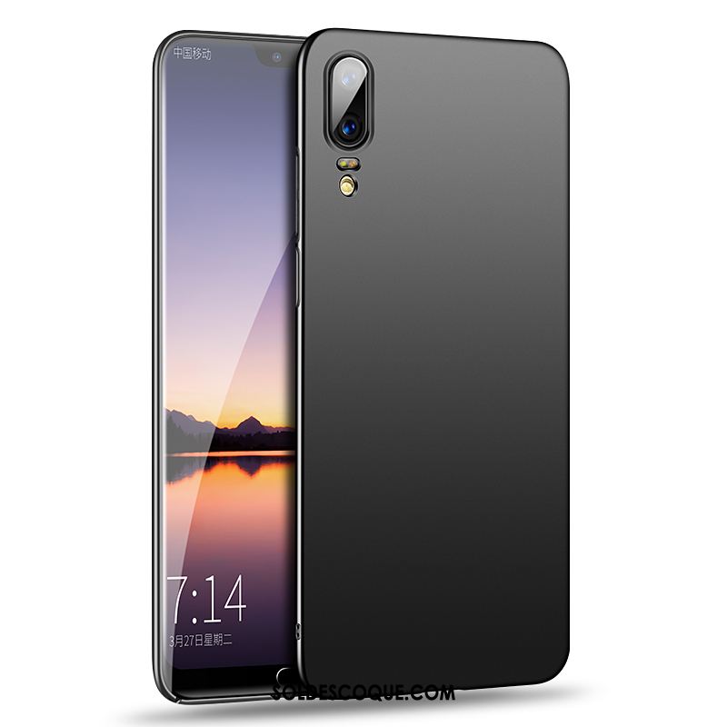 Coque Huawei P20 Étui Incassable Noir Luxe Très Mince France