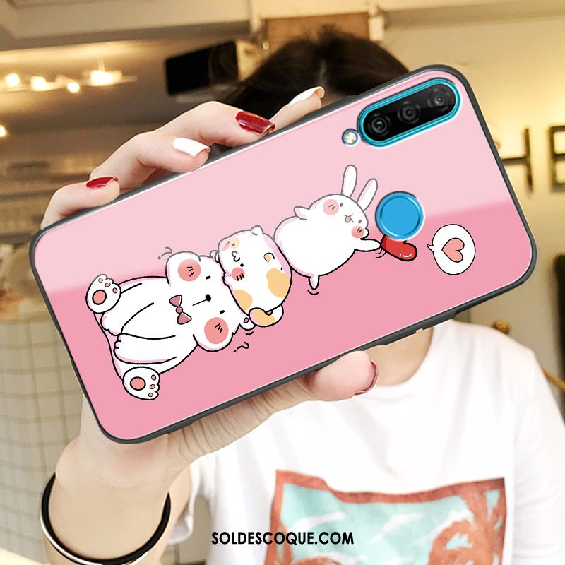 Coque Huawei P30 Lite Amoureux Téléphone Portable Incassable Tout Compris Rose Pas Cher