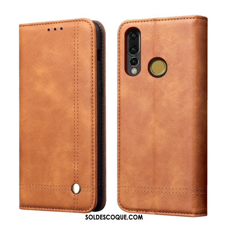 Coque Huawei P30 Lite Incassable Fluide Doux Étui Étui En Cuir Kaki Housse France