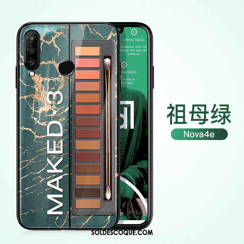 Coque Huawei P30 Lite Tendance Verre Net Rouge Vent Créatif Housse En Vente