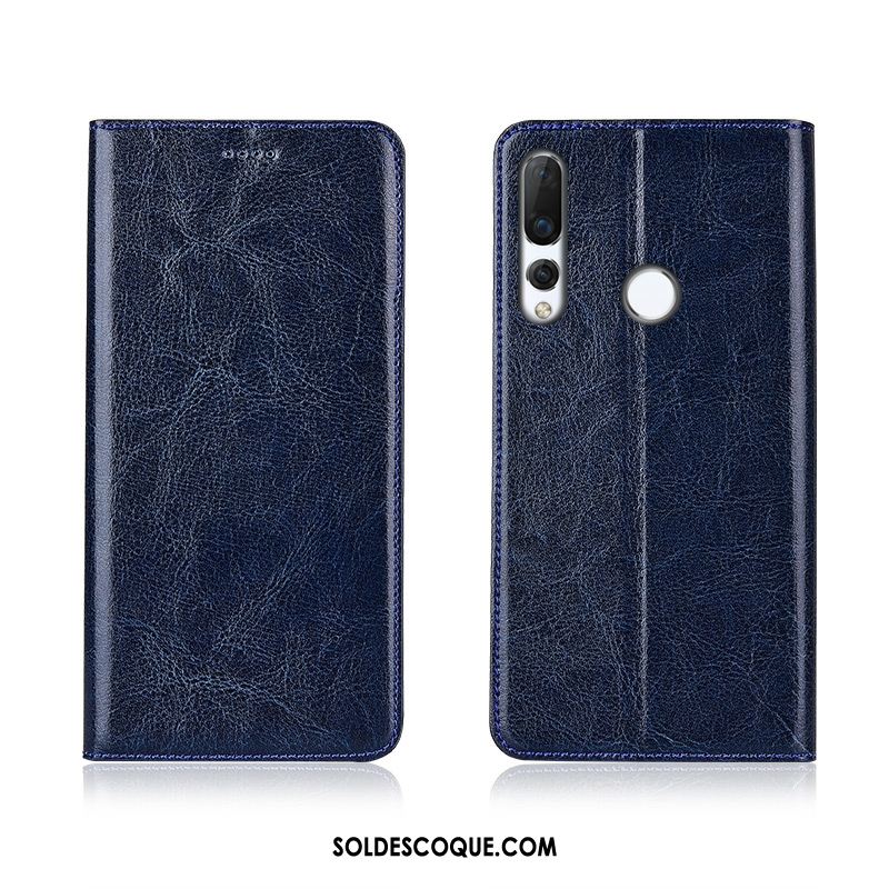 Coque Huawei P30 Lite Étui Incassable Clamshell Bleu Nouveau Pas Cher