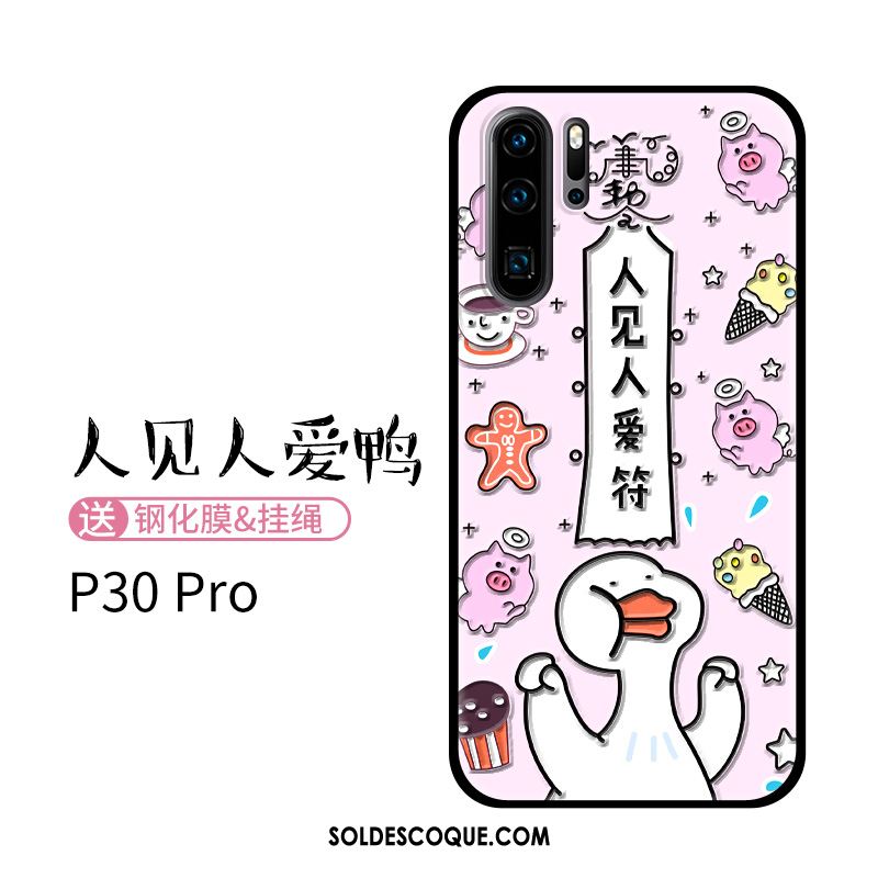 Coque Huawei P30 Pro Fluide Doux Incassable Personnalité Silicone Marque De Tendance Soldes