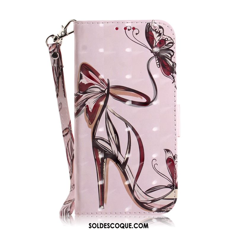 Coque Huawei P30 Pro Haute Téléphone Portable Rose Étui En Cuir Protection France