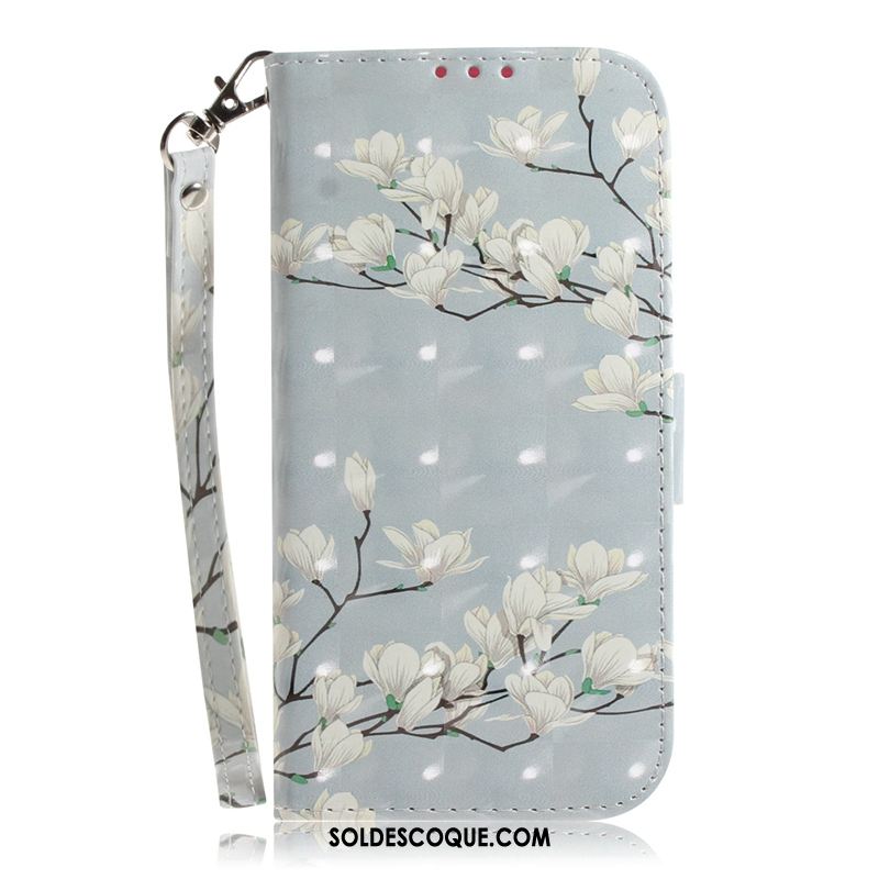 Coque Huawei P30 Pro Sakura Protection Étui En Cuir Gris Téléphone Portable Soldes