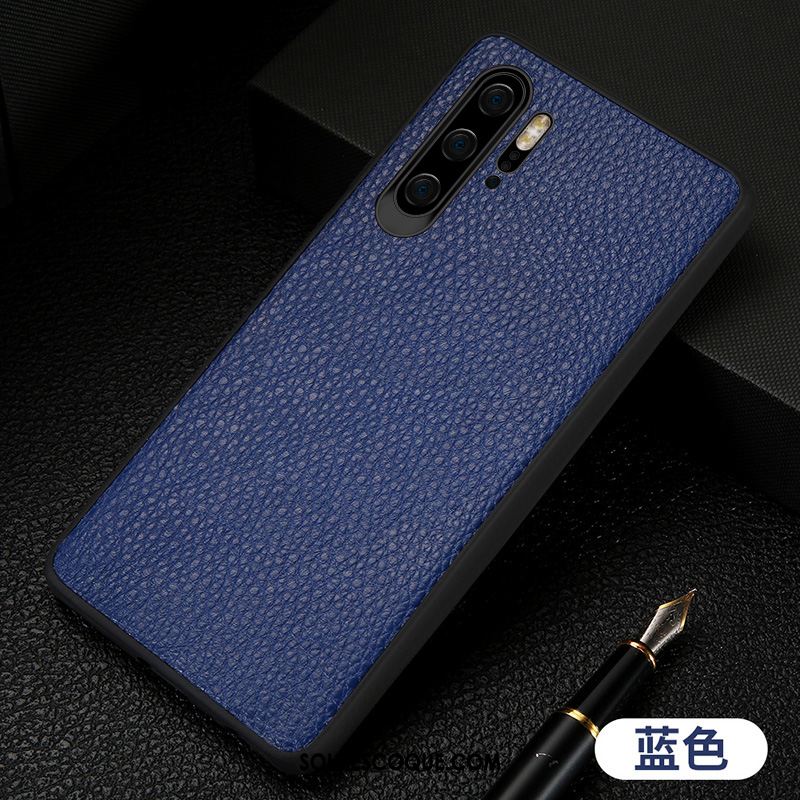 Coque Huawei P30 Pro Tendance Téléphone Portable Incassable Protection Cuir Véritable Pas Cher