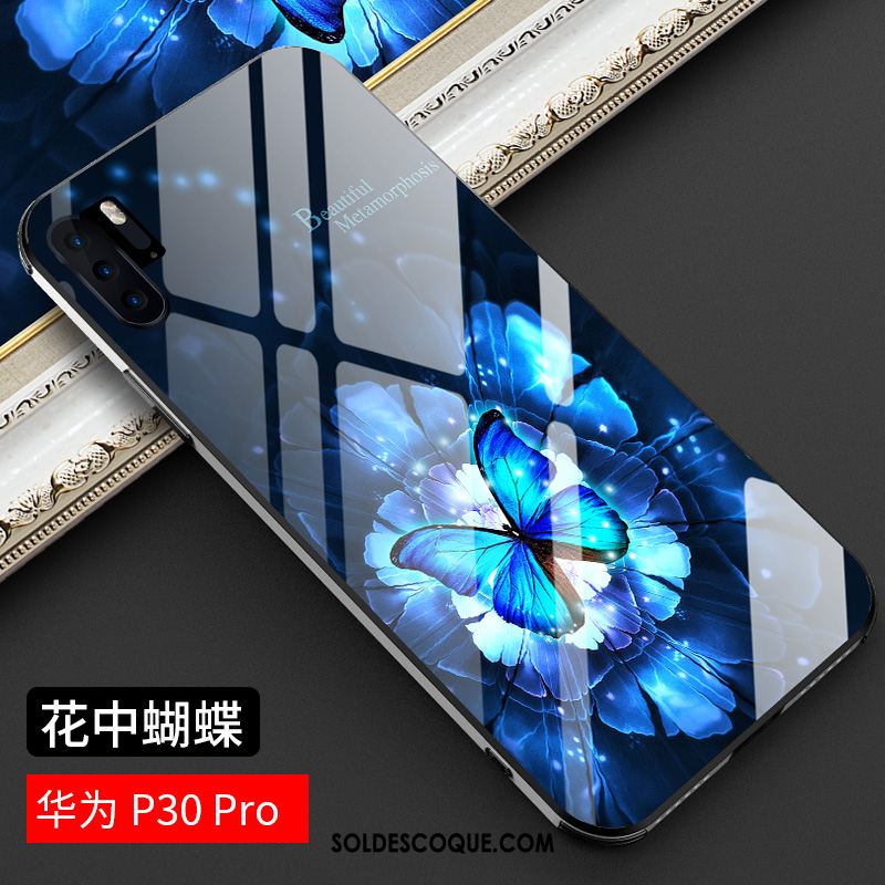 Coque Huawei P30 Pro Verre Mode Personnalité Style Chinois Protection En Vente