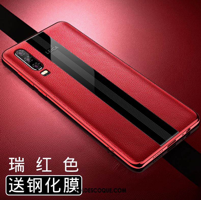 Coque Huawei P30 Protection Tout Compris Silicone Incassable Rouge En Vente