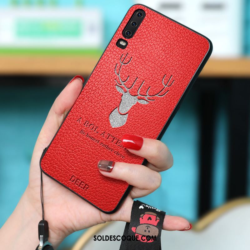 Coque Huawei P30 Téléphone Portable Charmant Protection Amoureux Rouge France