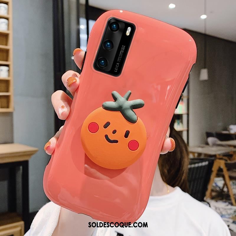 Coque Huawei P40 Créatif Support Chat Dessin Animé Net Rouge En Vente