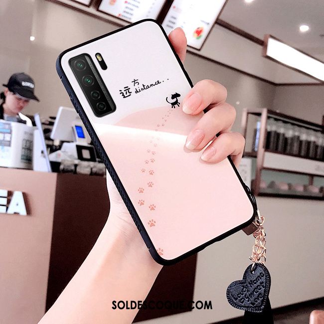 Coque Huawei P40 Lite 5g Créatif Frais Dessin Animé Rose Mode En Ligne