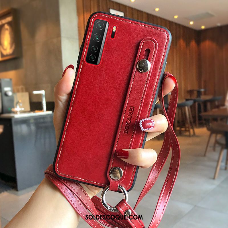 Coque Huawei P40 Lite 5g Ornements Suspendus Rouge Tout Compris Silicone Créatif Pas Cher