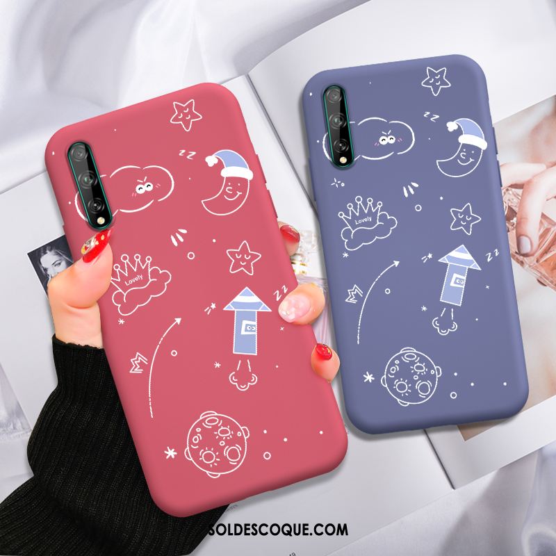 Coque Huawei P40 Lite E Incassable Créatif Étui Rouge Net Rouge Pas Cher