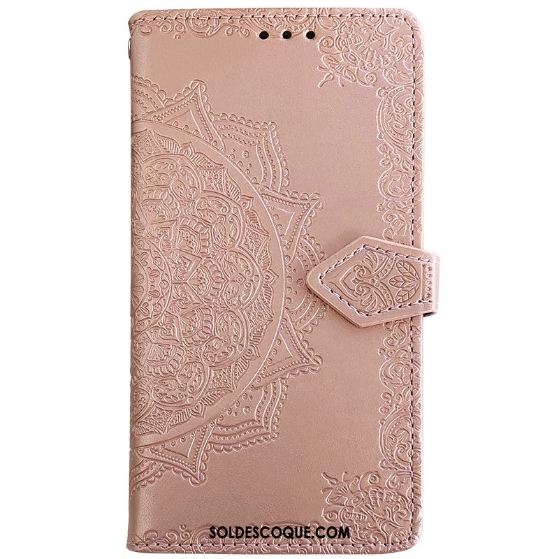 Coque Huawei P40 Lite E Rose Reversible Plier Téléphone Portable Boucle Magnétique Pas Cher