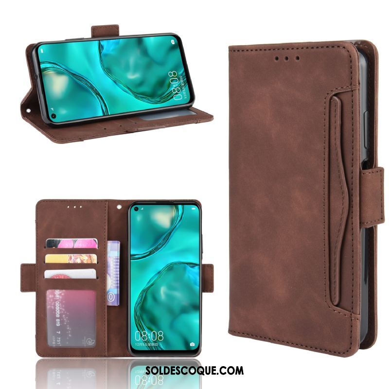 Coque Huawei P40 Lite Protection Vintage Téléphone Portable Étui En Cuir Carte En Ligne