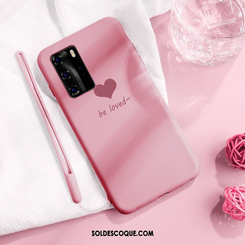 Coque Huawei P40 Pro Amour Amoureux Téléphone Portable Protection Très Mince En Vente