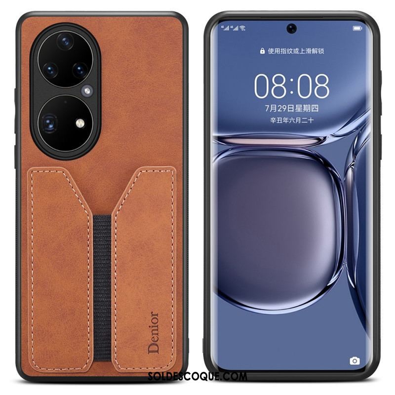 Coque Huawei P50 Pro Porte Cartes Élastique Denior