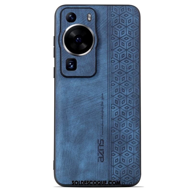 Coque Huawei P60 Pro Effet Cuir AZNS