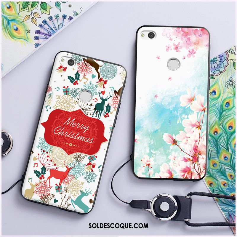 Coque Huawei P8 Fluide Doux Gaufrage Peinture Téléphone Portable Multicolore Pas Cher