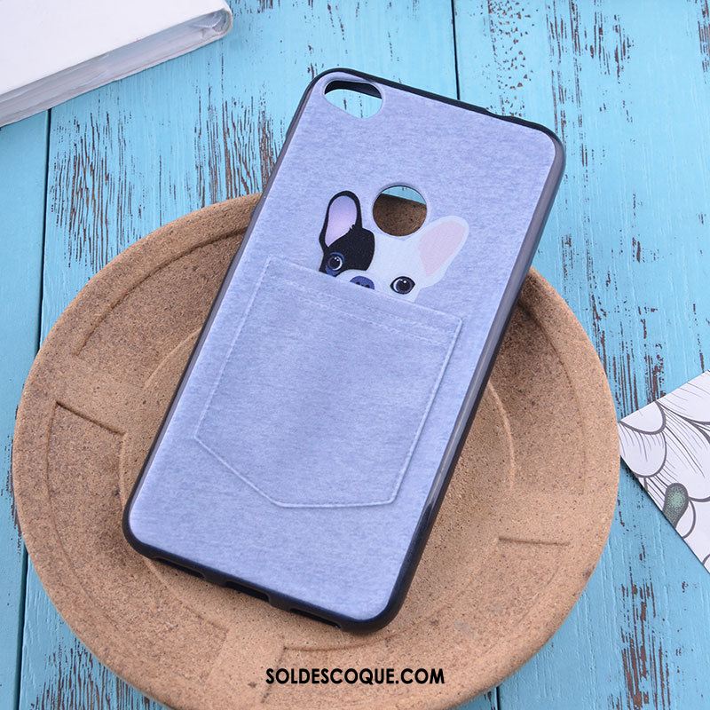 Coque Huawei P8 Lite 2017 Fluide Doux Jeunesse Étui Silicone Bleu Pas Cher