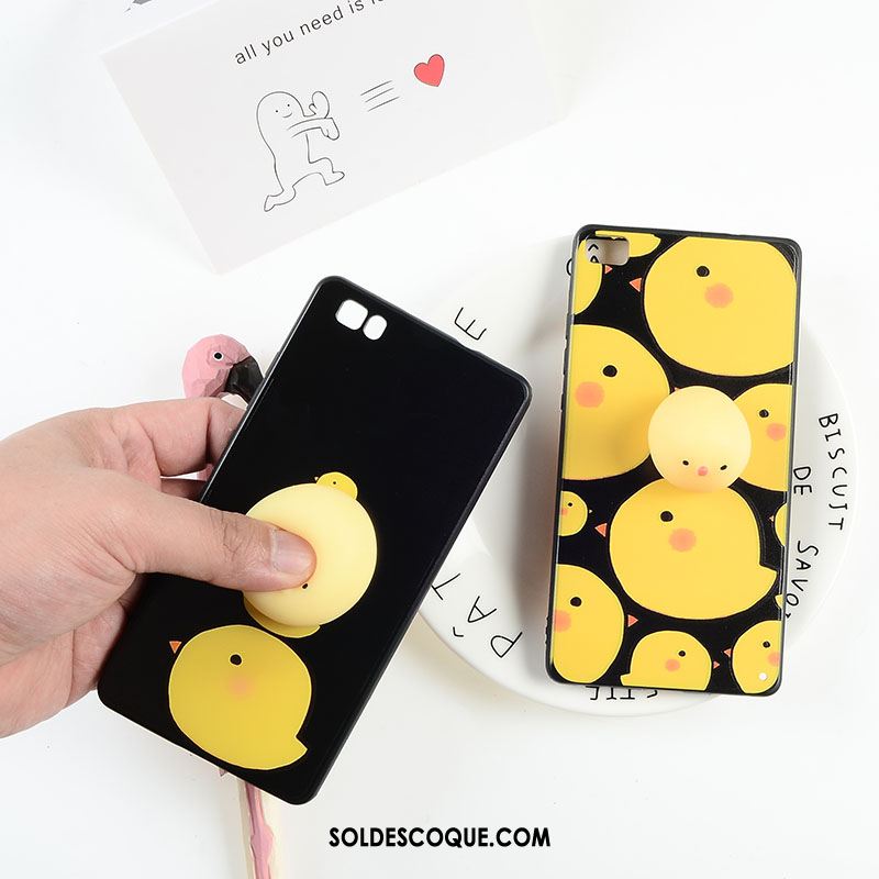 Coque Huawei P8 Lite Ornements Suspendus Poulet Jaune Silicone Fluide Doux Housse En Vente