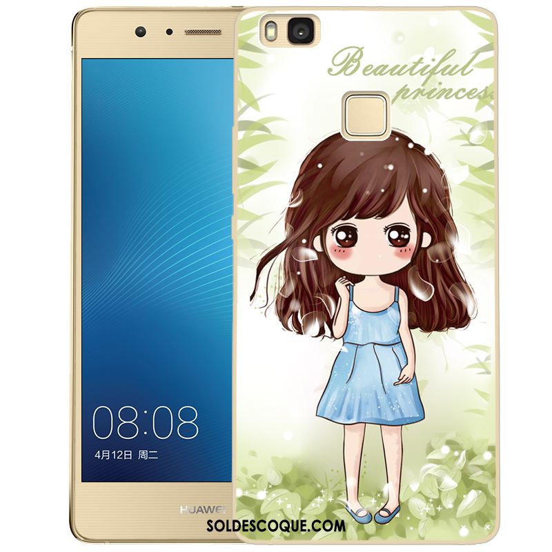 Coque Huawei P9 Lite Dessin Animé Protection Fluide Doux Vert Étui En Vente