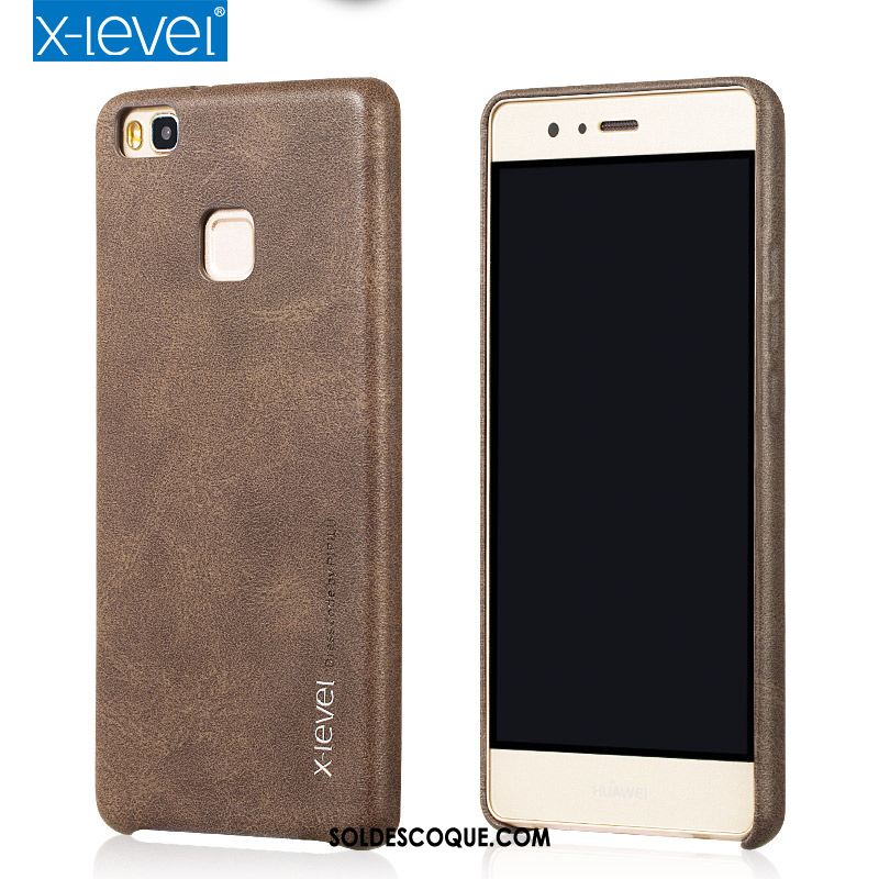 Coque Huawei P9 Lite Membrane Protection Foncé Incassable Étui Housse Pas Cher